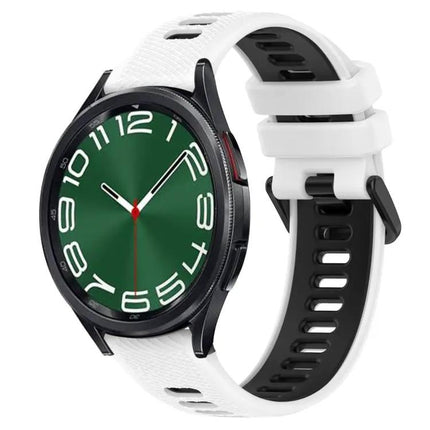 20mm Two-Tone Silicone Band For Galaxy Watch 44/47mm