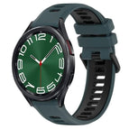 For Samsung Galaxy Watch 6 Classic 47mm / Olive Green + Black