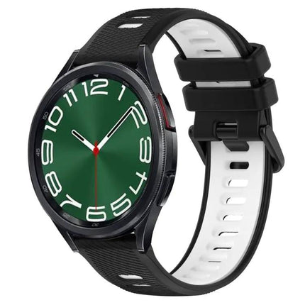 20mm Two-Tone Silicone Sports Watch Band For Galaxy Watch 6