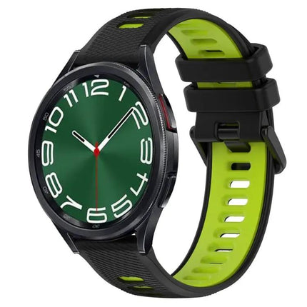 20mm Two-Tone Silicone Sports Watch Band For Galaxy Watch 6