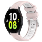 For Samsung Galaxy Watch5 44mm / Pink+White