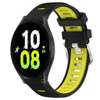 For Samsung Galaxy Watch5 44mm / Black+Lime Green