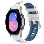 For Samsung Galaxy Watch5 40mm / White+Blue