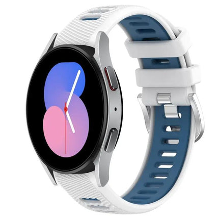 20mm Silicone Sport Band Two-Tone For Galaxy Watch5/5 Pro
