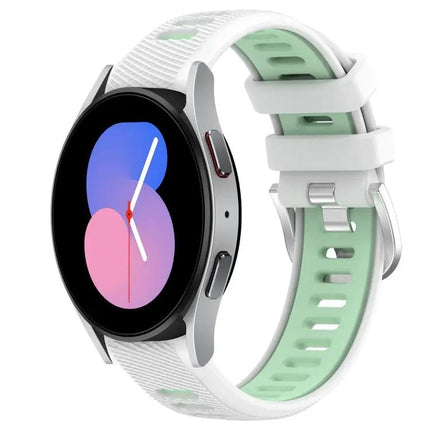 20mm Silicone Sport Band Two-Tone For Galaxy Watch5/5 Pro