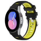 For Samsung Galaxy Watch5 40mm / Black+Lime Green