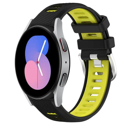 20mm Silicone Sport Band Two-Tone For Galaxy Watch5/5 Pro