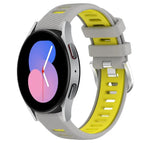 For Samsung Galaxy Watch5 40mm / Grey+Yellow