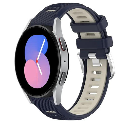 20mm Silicone Sport Band Two-Tone For Galaxy Watch5/5 Pro