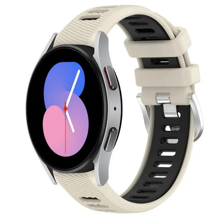 20mm Silicone Sport Band Two-Tone For Galaxy Watch5/5 Pro