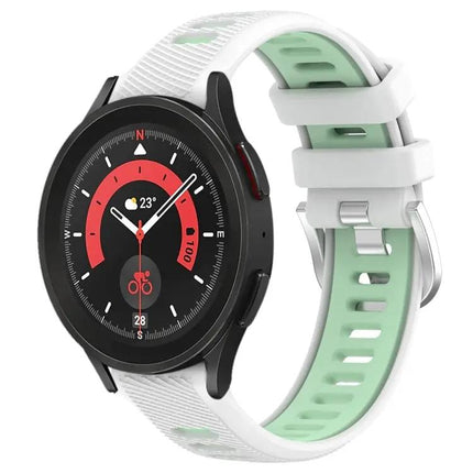 20mm Silicone Sport Band Two-Tone For Galaxy Watch5/5 Pro