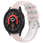 For Samsung Galaxy Watch5 Pro 45mm / Pink+White