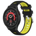 For Samsung Galaxy Watch5 Pro 45mm / Black+Lime Green