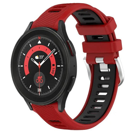 20mm Silicone Sport Band Two-Tone For Galaxy Watch5/5 Pro