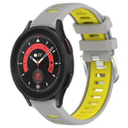 For Samsung Galaxy Watch5 Pro 45mm / Grey+Yellow