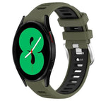 For Samsung Galaxy Watch4 44mm / Army Green+Black
