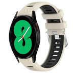 For Samsung Galaxy Watch4 44mm / Starlight+Black