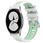 For Samsung Galaxy Watch4 40mm / White+Teal