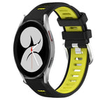 For Samsung Galaxy Watch4 40mm / Black+Lime Green