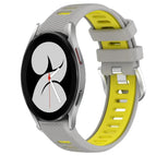 For Samsung Galaxy Watch4 40mm / Grey+Yellow