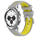 For Samsung  Galaxy Watch4 Classic 42mm / Grey+Yellow