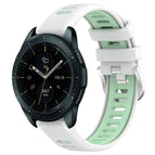 For Samsung Galaxy Watch 42mm / White+Teal