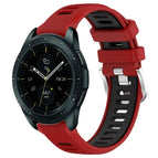 For Samsung Galaxy Watch 42mm / Red+Black