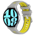 For Samsung Galaxy Watch 6 44mm / Grey+Yellow