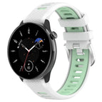 For Samsung Galaxy Watch 6 40mm / White+Teal