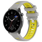 For Samsung Galaxy Watch 6 Classic 43mm / Grey+Yellow