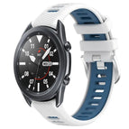 For Samsung Galaxy Watch3 45mm / White+Blue