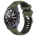 For Samsung Galaxy Watch3 45mm / Army Green+Black