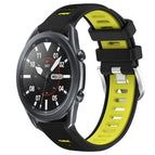 For Samsung Galaxy Watch3 45mm / Black+Lime Green
