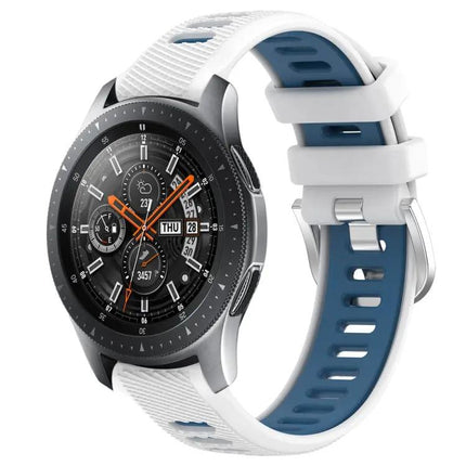 22mm Silicone Sport Band Two-Tone Buckle Samsung 45/46mm