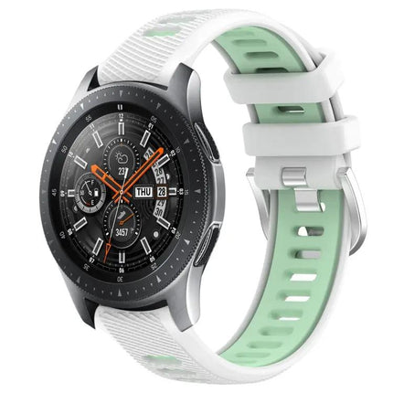 22mm Silicone Sport Band Two-Tone Buckle Samsung 45/46mm