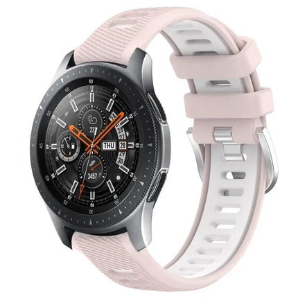 22mm Silicone Sport Band Two-Tone Buckle Samsung 45/46mm