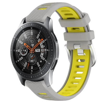 22mm Silicone Sport Band Two-Tone Buckle Samsung 45/46mm