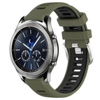 For Samsung Gear S3 Classic / Army Green+Black