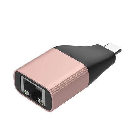 Onten UC101 Type-C Ethernet Adapter for Laptop Connectivity - rose gold USB-C to RJ45 wired network adapter