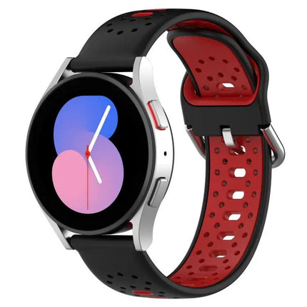 20mm Breathable Two-Color Silicone Band Galaxy Watch4 44mm