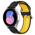 For Samsung Galaxy Watch 4 40mm / Black+Yellow