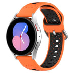 For Samsung Galaxy Watch 42mm / Orange+Black