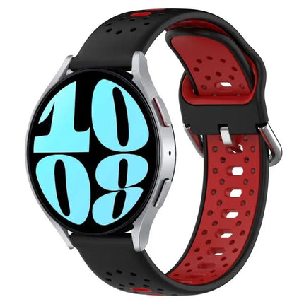 Two-Tone 20mm Silicone Band For Galaxy Watch 6 44mm