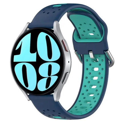 Two-Tone 20mm Silicone Band For Galaxy Watch 6 44mm