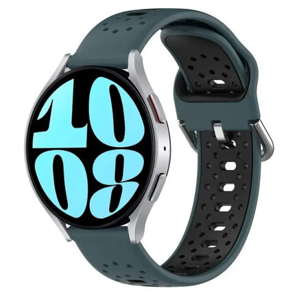 20mm Two-Tone Breathable Silicone Band Galaxy Watch 6 40mm
