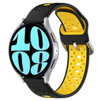 For Samsung Galaxy Watch 6 40mm / Black+Yellow