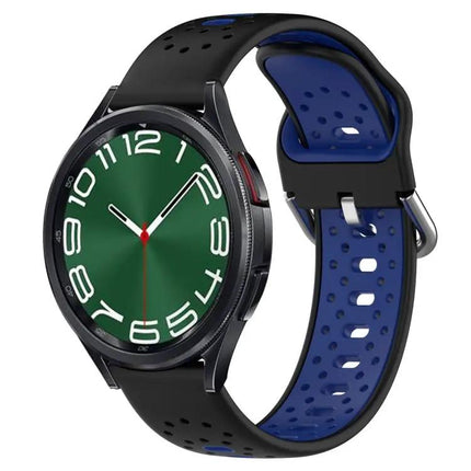 20mm Two Tone Breathable Silicone Band For Galaxy Watch 47mm