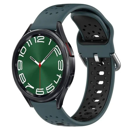 20mm Two-Tone Breathable Silicone Band for Galaxy Watch