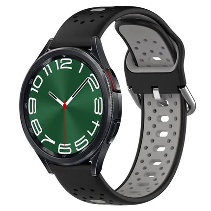 20mm Two-Tone Breathable Silicone Band for Galaxy Watch