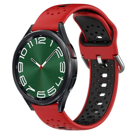 20mm Two-Tone Breathable Silicone Band for Galaxy Watch
